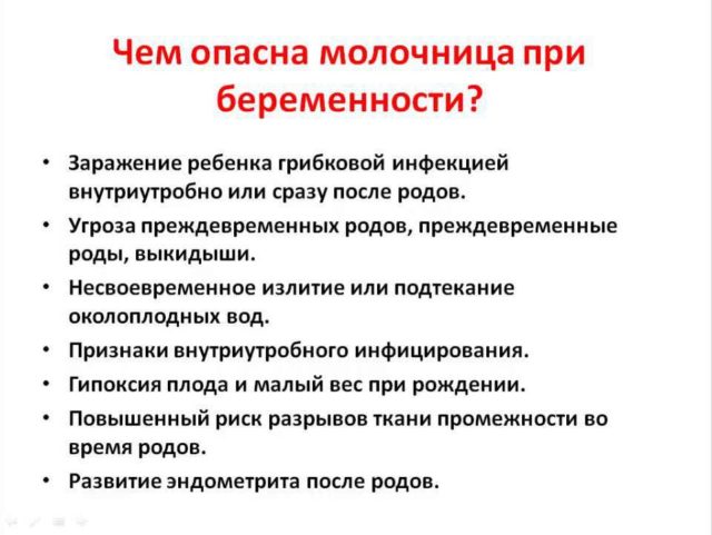 опасность молочницы при беременности