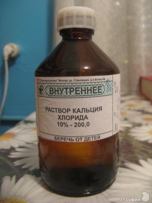 раствор хлорида кальция